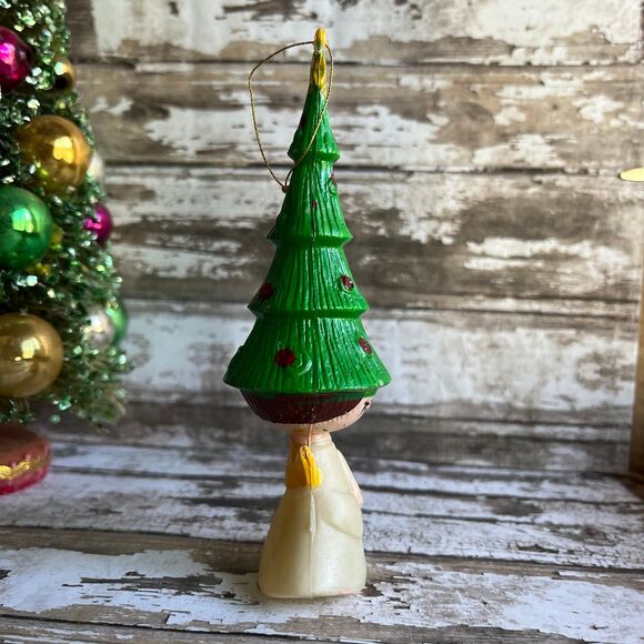 Vintage Christmas Tree Angel Ornament - Picture 4 of 9